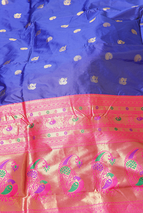 Semi silk paithani