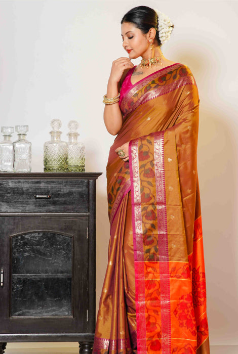 Banarasi light weight ikkat paad saree