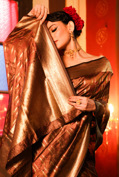 Banarasi semi katan Jamevar work