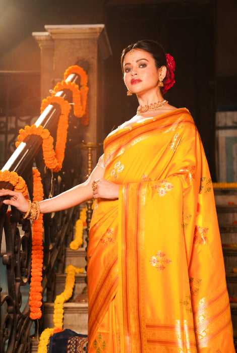 Banarasi semi katan silk saree