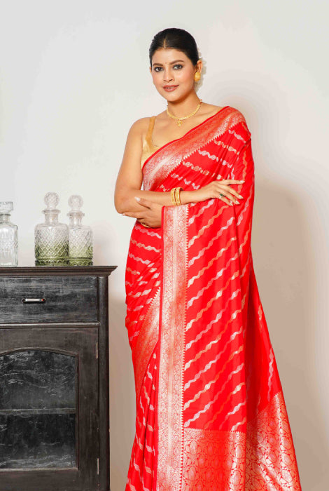 Banarasi semi katan silk saree