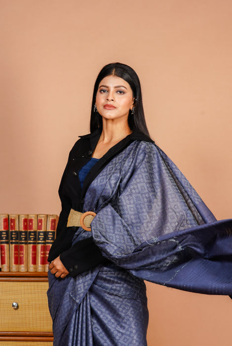 Tusser slab saree