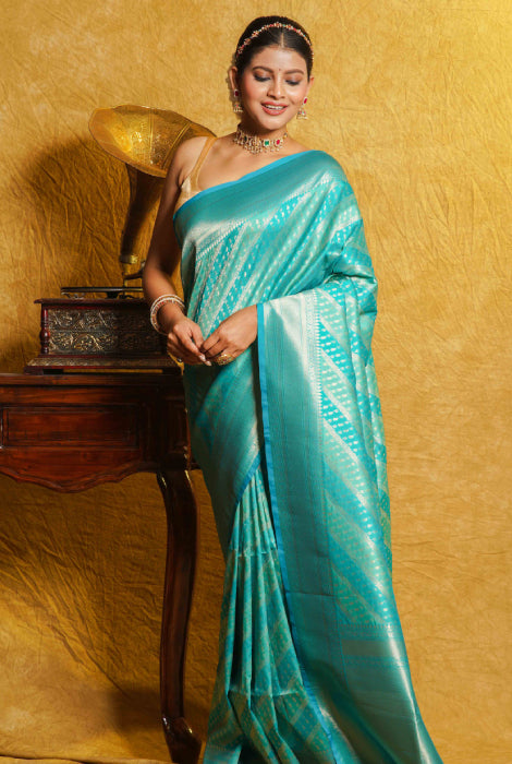 Banarasi katan semi silk