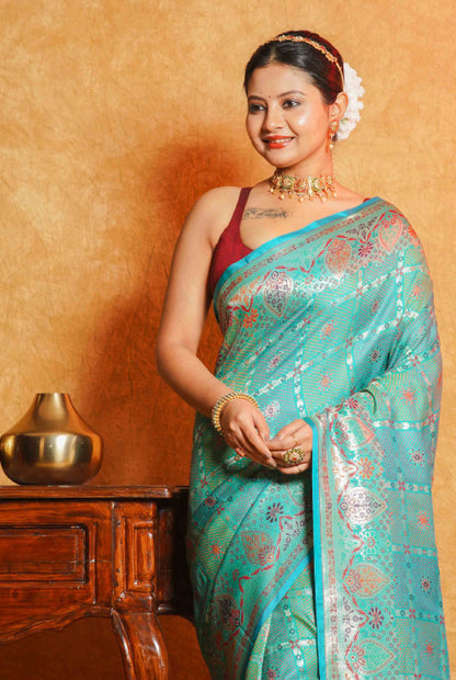 Banarasi semi katan silk  saree