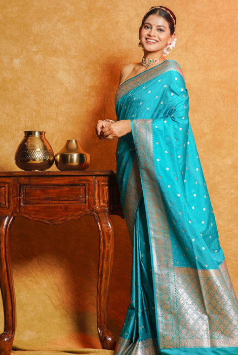 Banarasi katan semi silk