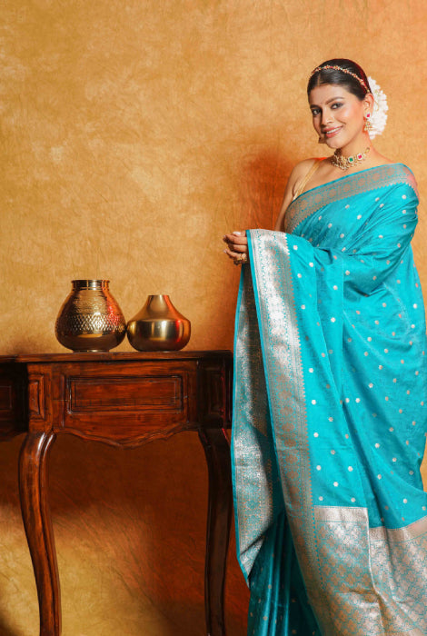 Banarasi katan semi silk