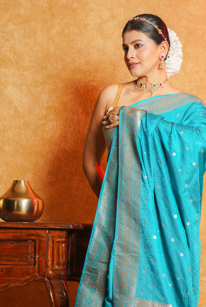 Banarasi katan semi silk