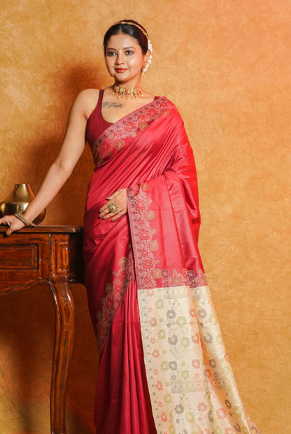 Banarasi light weight thread work saree
