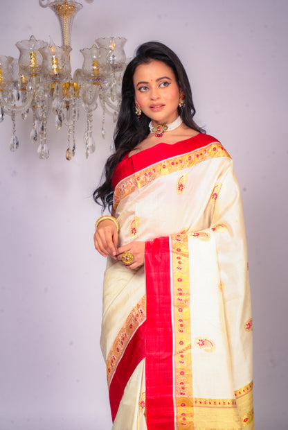 Bengal minakari garad silk