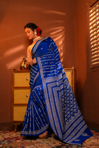 Pure silk ( handwoven) Gujarati stich