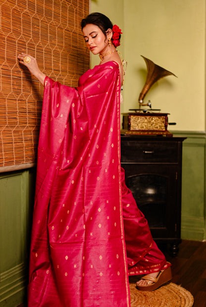 Tusser slab silk