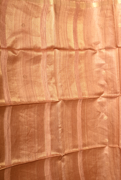 Pure tusser silk with work