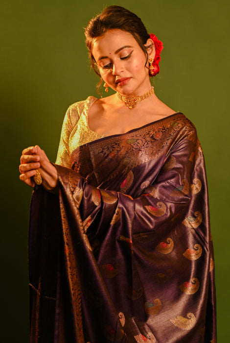 Tusser silk Banarasi