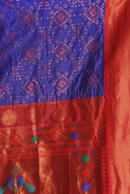 Semi silk paithani