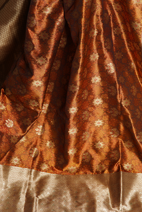 Banarasi semi silk  jamebhar saree