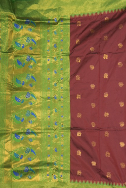 Paithani semi silk saree