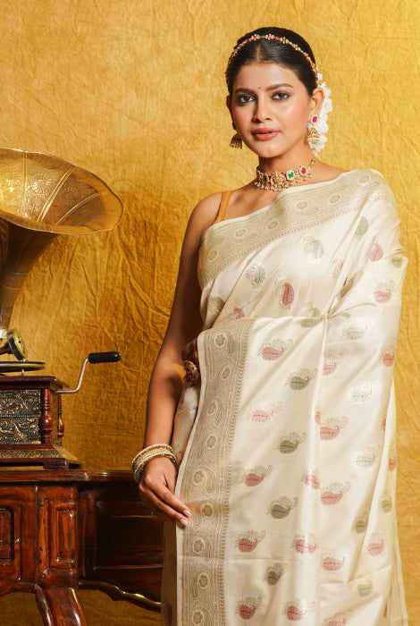 Banarasi katan semi silk