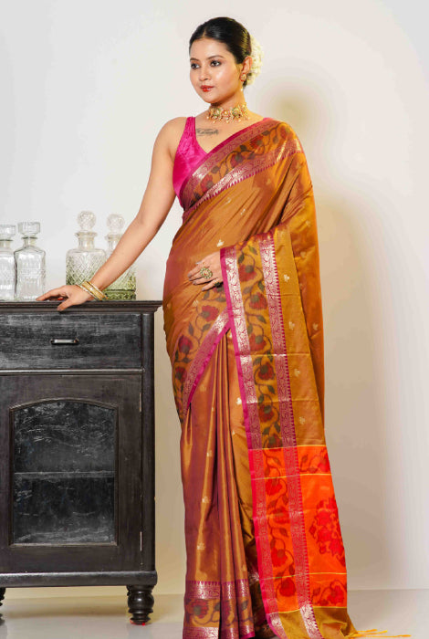 Banarasi light weight ikkat paad saree