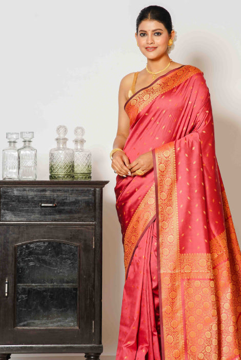 Banarasi light weight thread  work saree