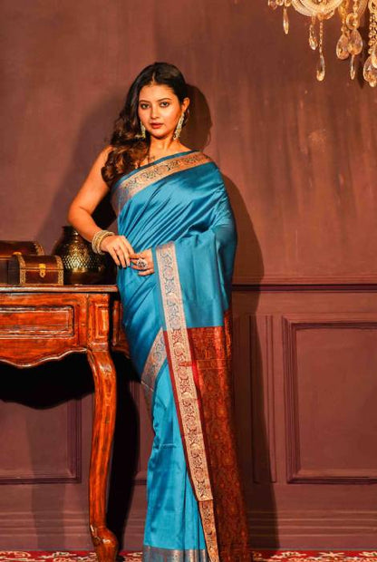 Banarasi light weight thread work saree