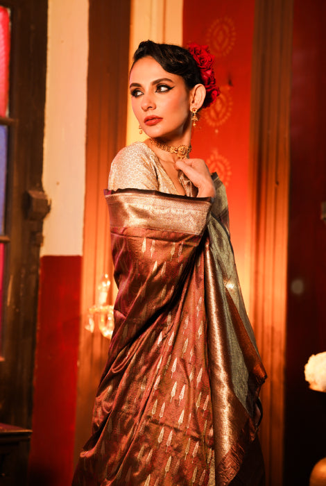 Banarasi semi katan Jamevar work