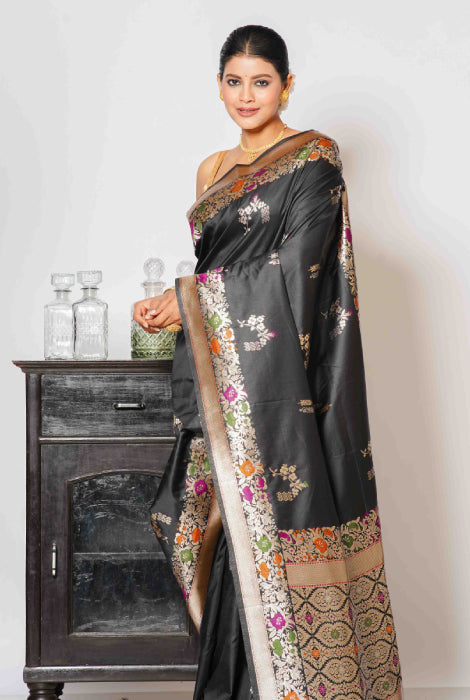 Banarasi semi katan silk saree