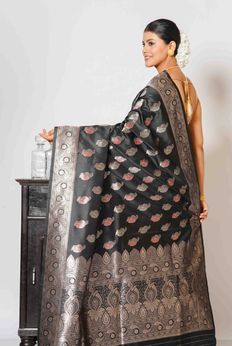 Banarasi semi katan silk saree