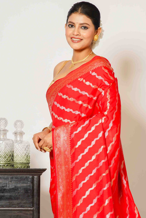 Banarasi semi katan silk saree