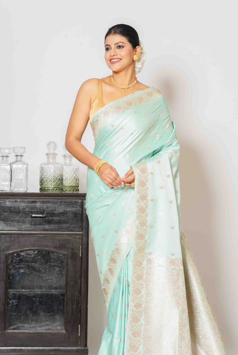 Banarasi semi katan silk saree