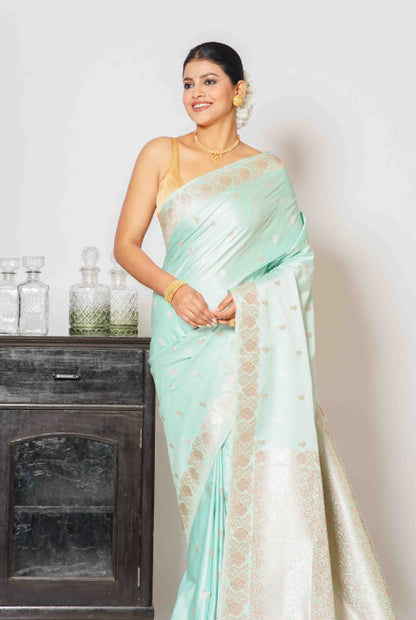Banarasi semi katan silk saree
