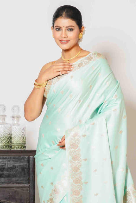 Banarasi semi katan silk saree