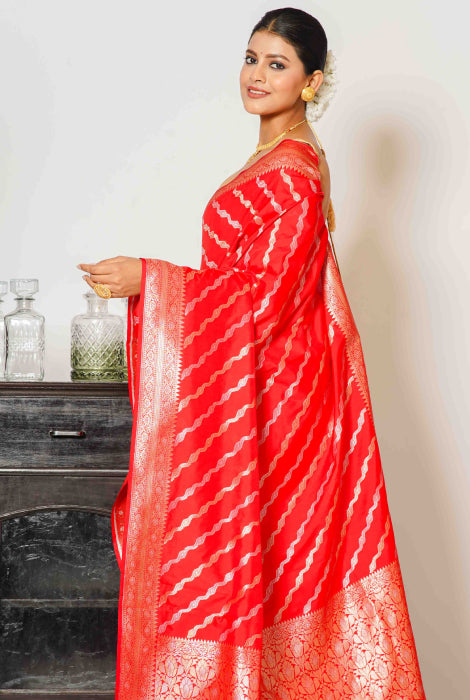 Banarasi semi katan silk saree