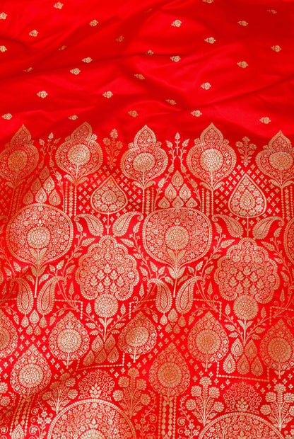 Banarasi semi satin silk saree