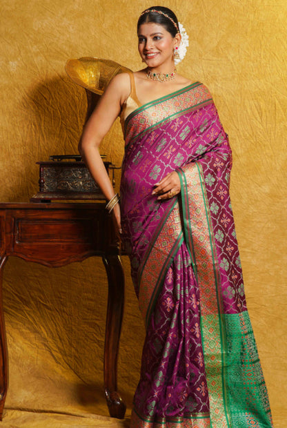 Banarasi semi silk Patola saree