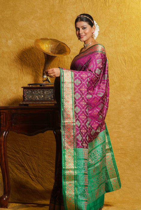 Banarasi semi silk Patola saree