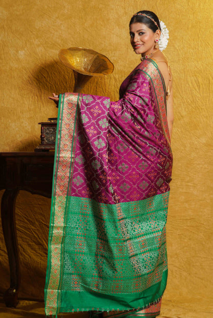 Banarasi semi silk Patola saree