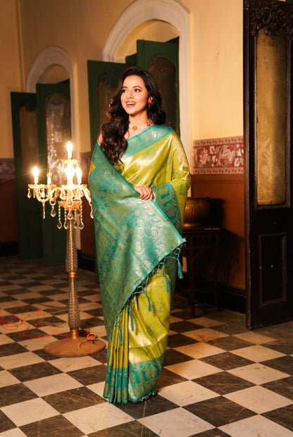 Banarasi tissue katan silk saree