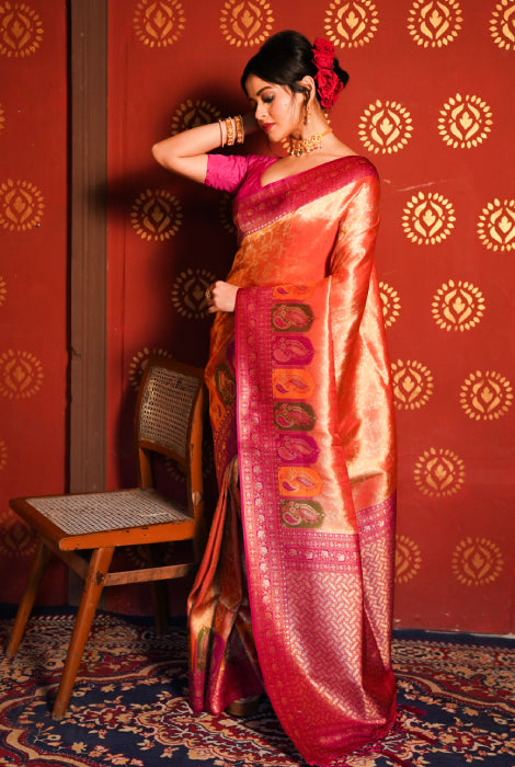 Banarasi tissue silk saree