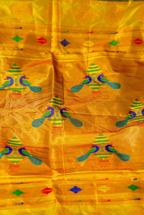 Paithani semi silk saree