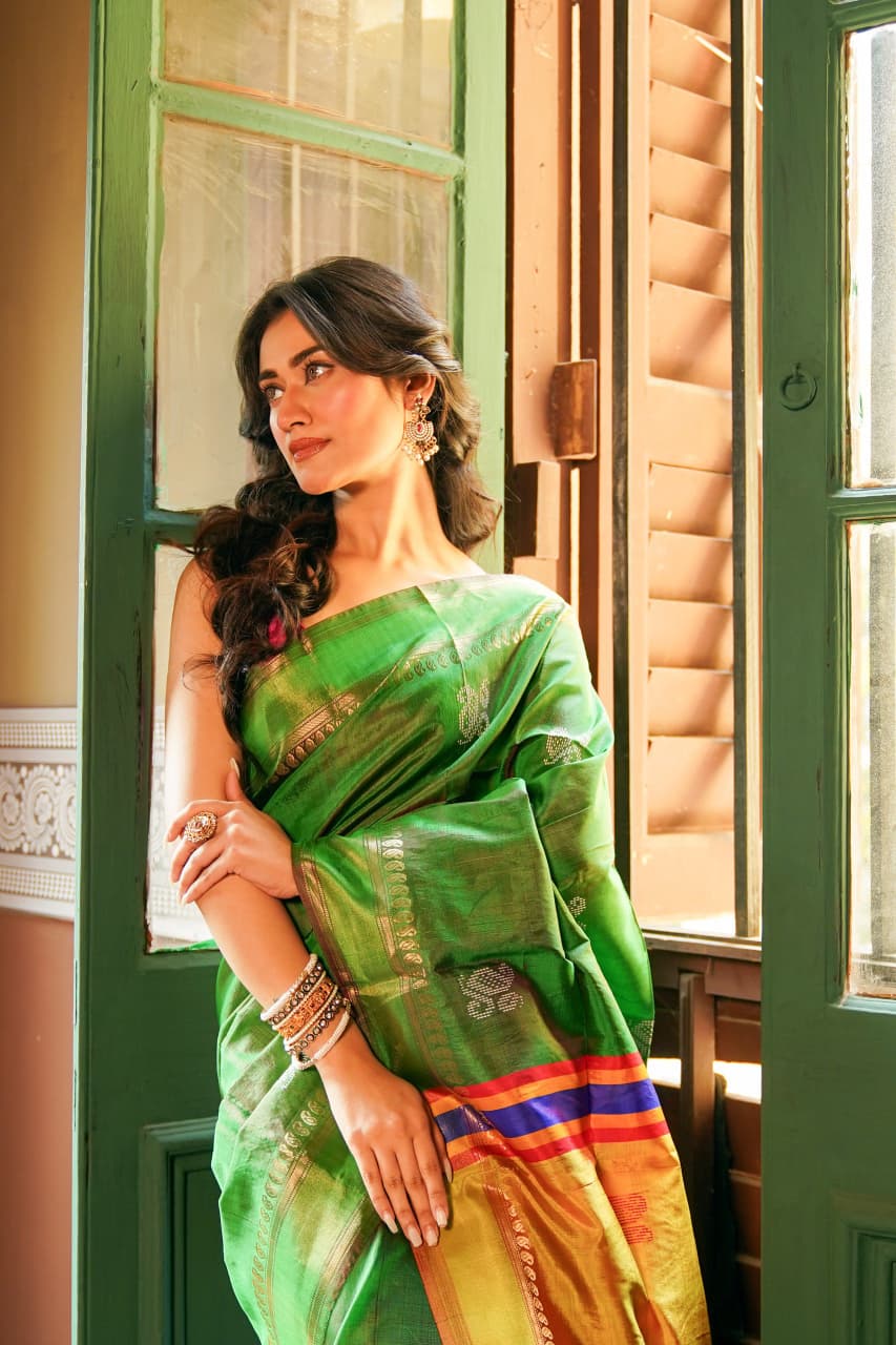 Pure silk kalakhetra saree