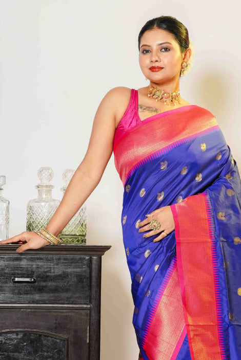 Semi silk paithani