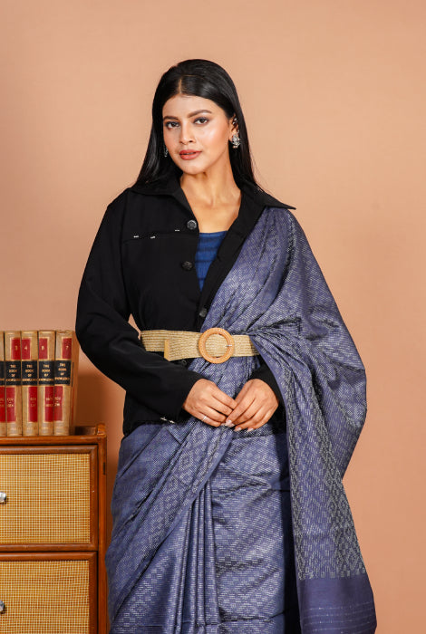 Tusser slab saree
