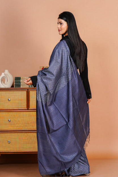 Tusser slab saree