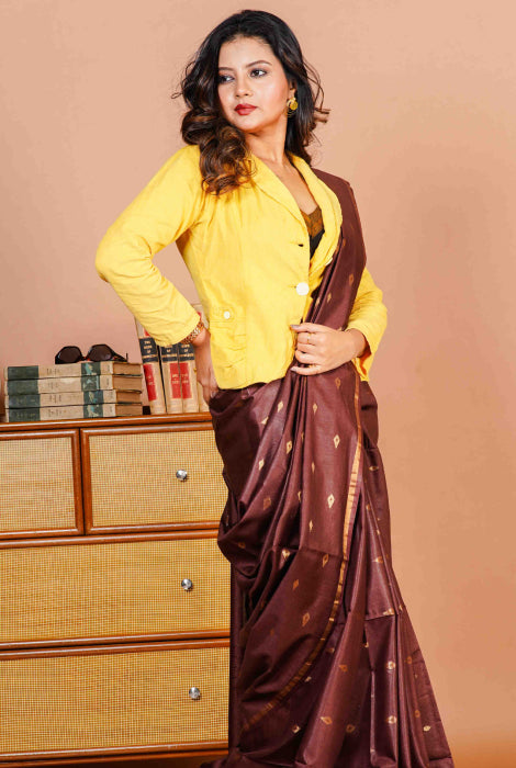 Tusser slab saree