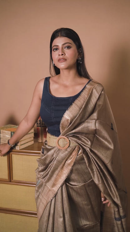 Tusser Silk Saree