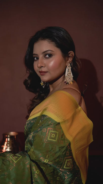 Paithani semi silk saree