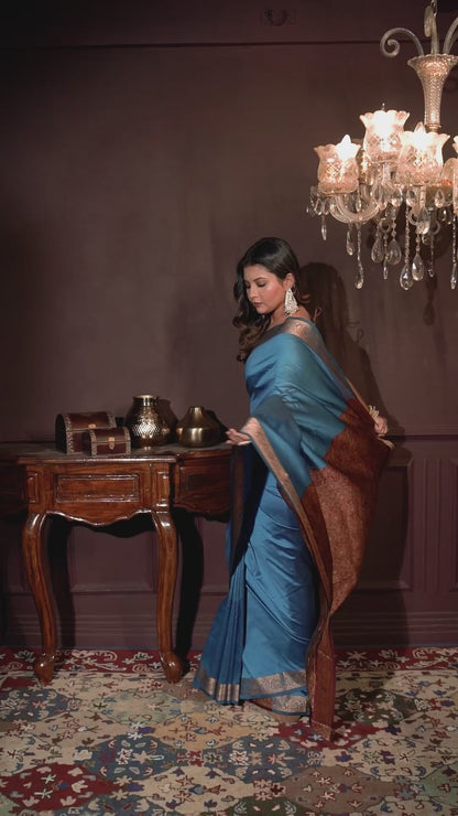 Banarasi light weight thread work saree