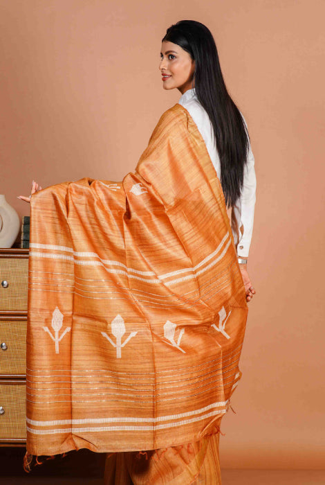 Tusser Silk Saree